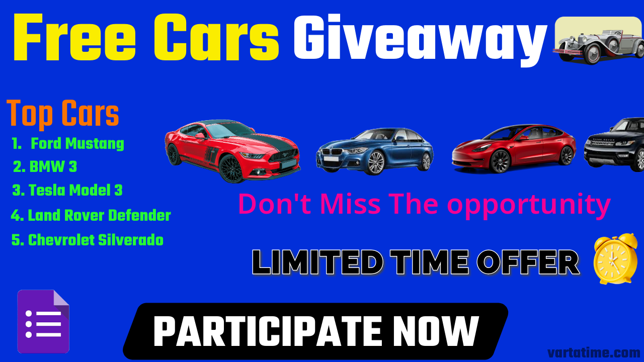 Enter the Free Car Giveaway Today